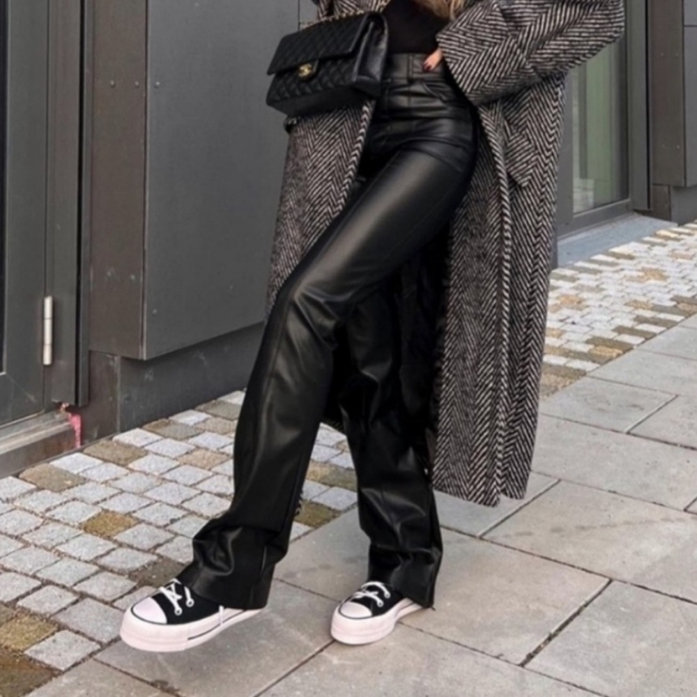Zara faux leather pants